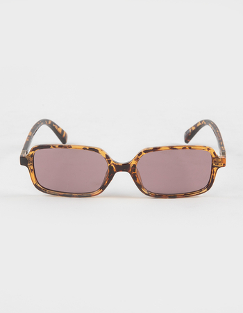 RSQ Rectangle Plastic Sunglasses Alternative Image