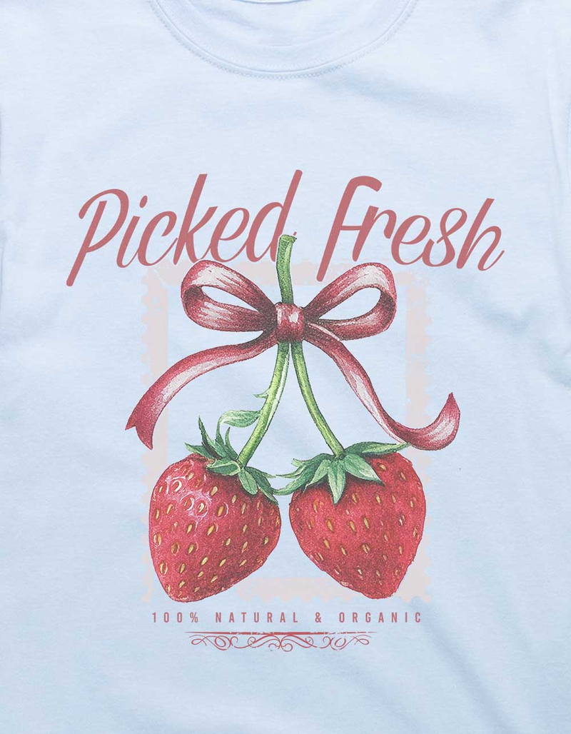 STRAWBERRY Picked Fresh Bow Unisex Tee image number 1
