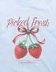 STRAWBERRY Picked Fresh Bow Unisex Tee image number 2