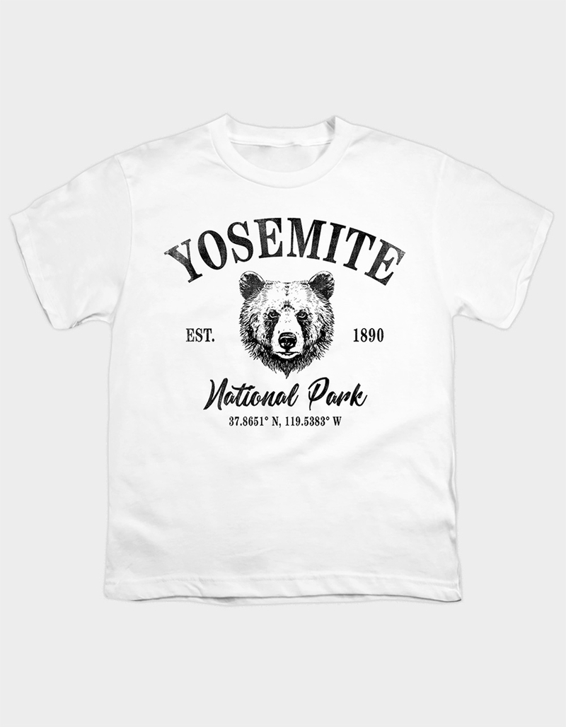 YOSEMITE National Park Bear Icon Girls Tee image number 0