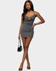 EDIKTED Layered Bra Cowl Neck Mini Dress image number 4