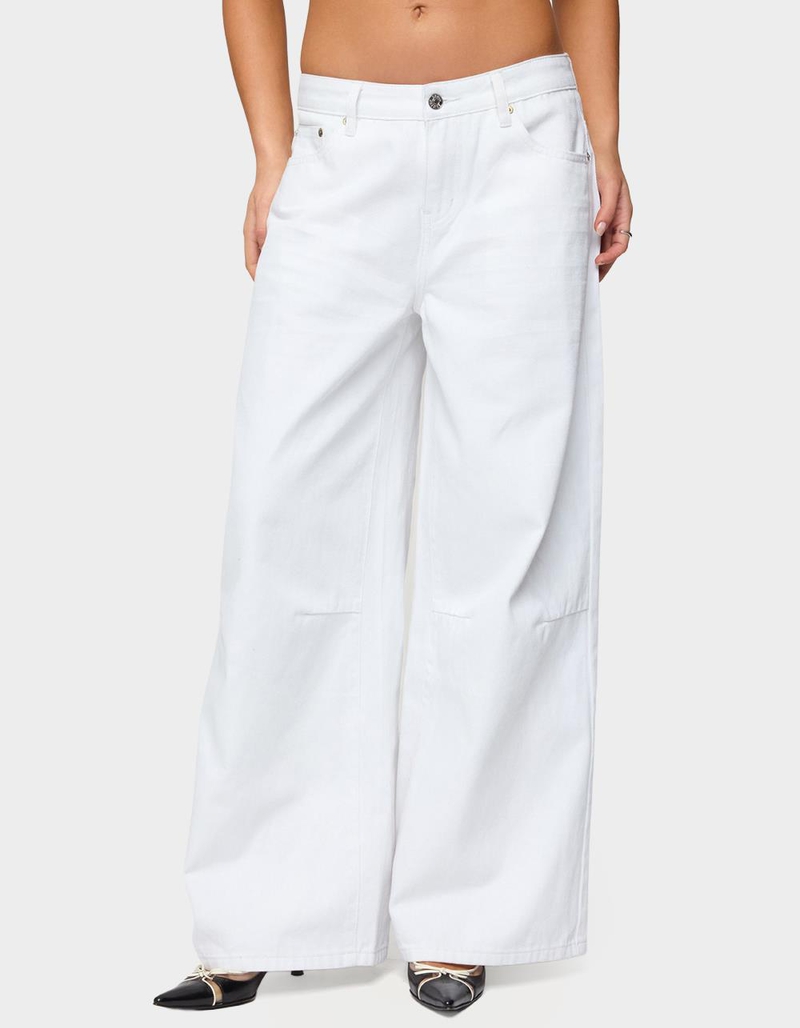 EDIKTED Skater Girl Washed Low Rise Baggy Jeans image number 0