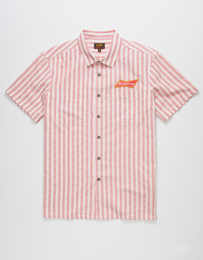 BILLABONG x Budweiser Stripe Mens Button Up Shirt image number 0