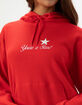 THE MAYFAIR GROUP You're A Star Womens Oversized Waffle Knit Hoodie image number 2