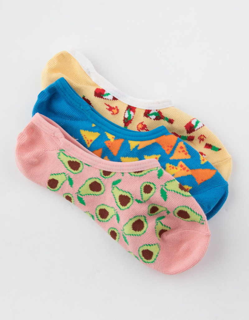 VANS 3 Pack Chips And Guac Canoodle Womens Socks image number 0