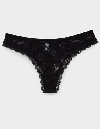 FULL TILT Allover Lace Thong Alternative Image