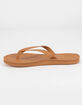 ROXY Brinn Womens Tan Leather Sandals image number 3