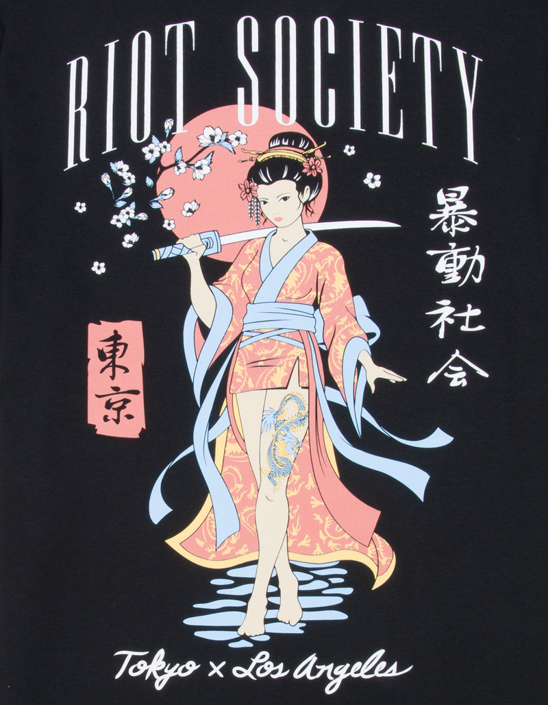 RIOT SOCIETY Geisha Sword Mens Tee image number 2