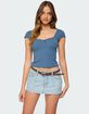 EDIKTED Adela Square Neck Top image number 1