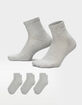 NIKE Everyday Elevated Embroidered Swoosh 3 Pack Womens Ankle Socks image number 1
