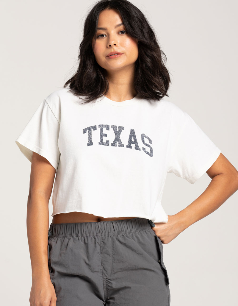 FULL TILT Texas Womens Crop Tee image number 0