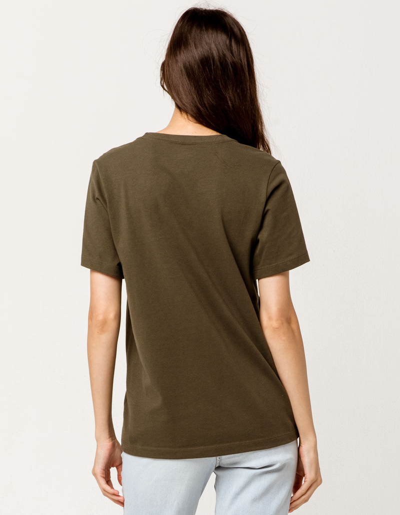 THE NORTH FACE Half Dome Dark Olive Womens Tee image number 2