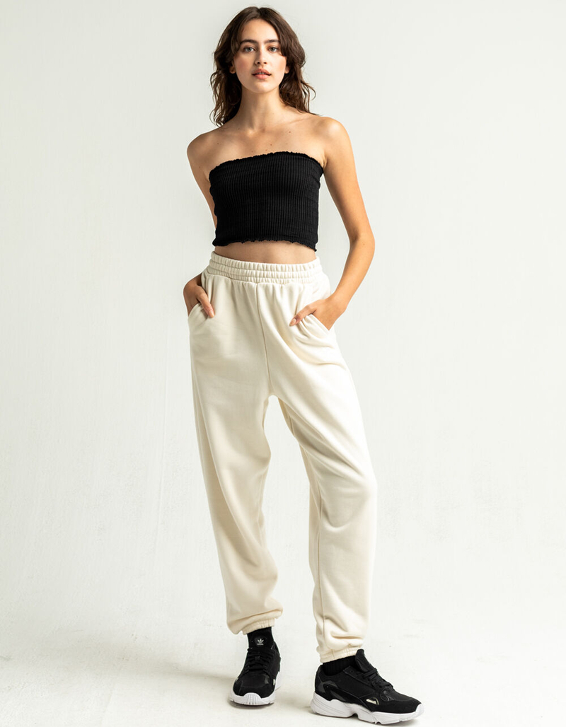 ADIDAS Relaxed Womens No-Dye Jogger Sweatpants image number 0