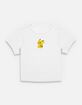 POKEMON Pikachu Small Stripes Womens Baby Tee image number 1