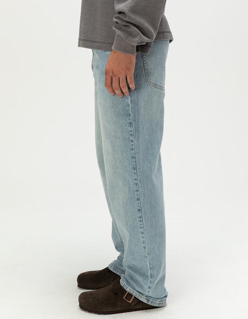 RSQ Mens Loose Light Wash Jeans image number 2