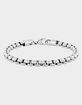 STEEL NATION Stainless Steel Rounded Box Link Bracelet image number 1