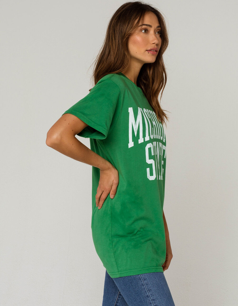 THE ORIGINAL RETRO BRAND MSU Michigan State University Womens Oversized Tee image number 1