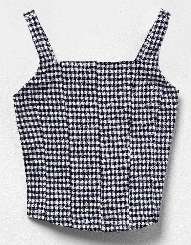 FULL TILT Girls Gingham Tank Top image number 1