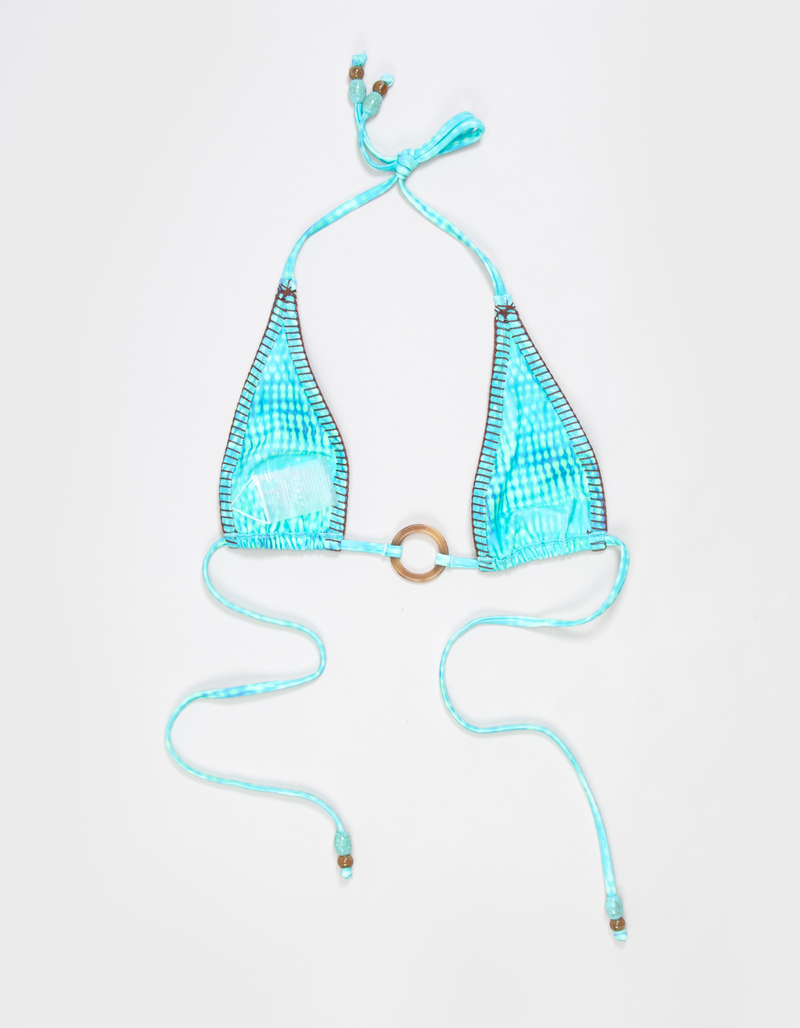 KULANI KINIS Summer Seas High Triangle Bikini Top image number 7