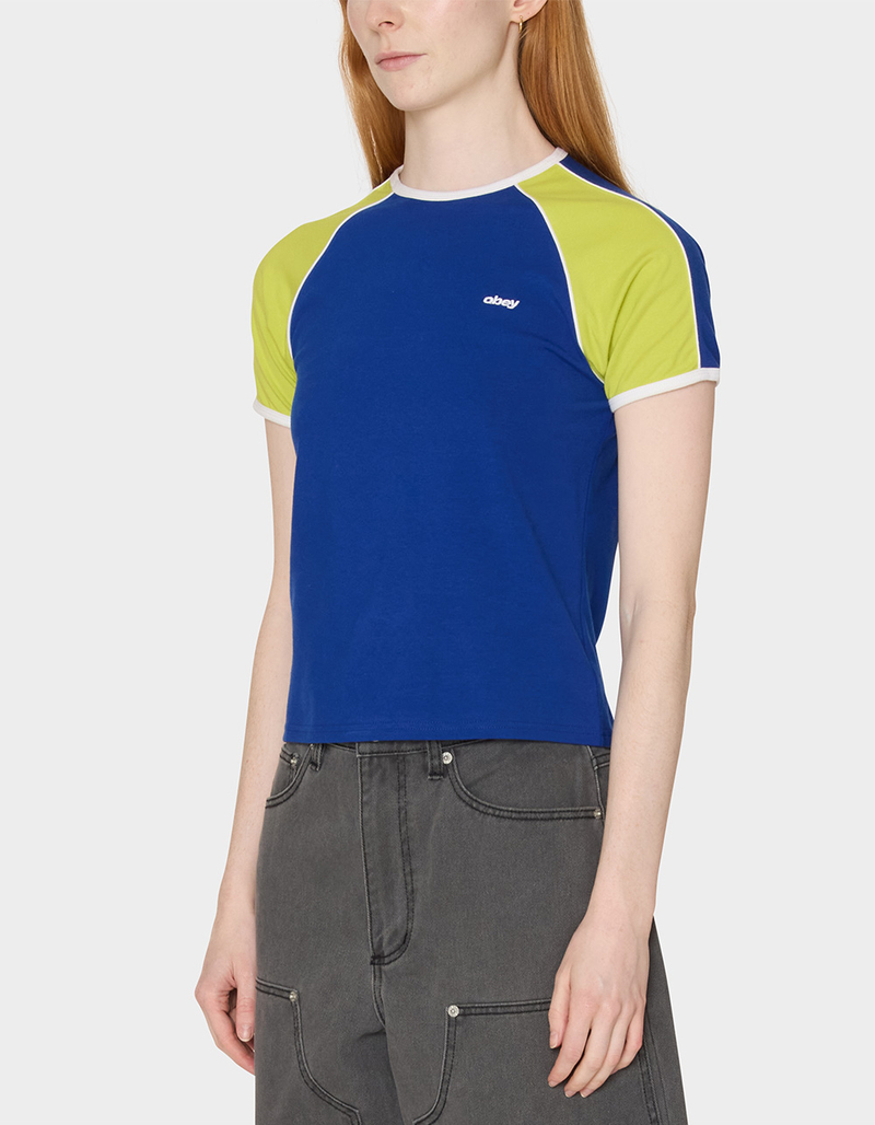 OBEY Replay Raglan Womens Short Sleeve Tee image number 2