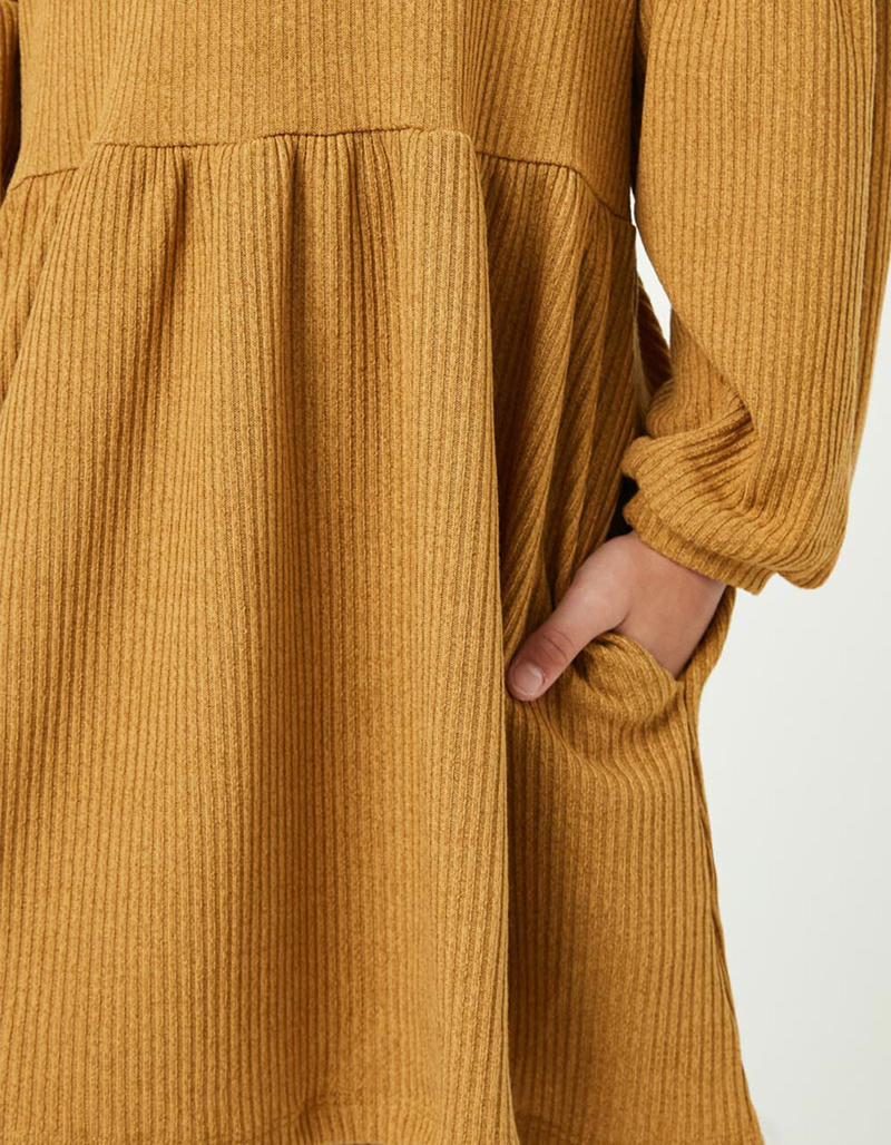 HAYDEN Ribbed Knit Girls Dress image number 4