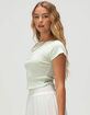BOZZOLO Womens Boat Neck Tee image number 3