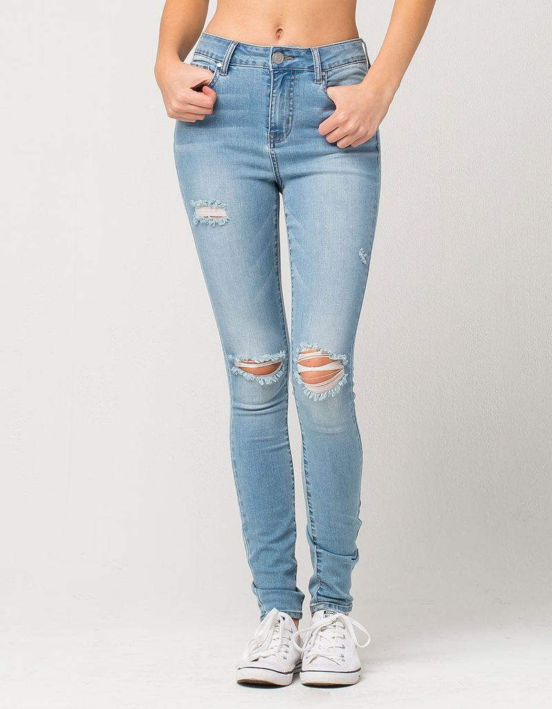 RSQ Manhattan High Rise Womens Ripped Skinny Jeans image number 0