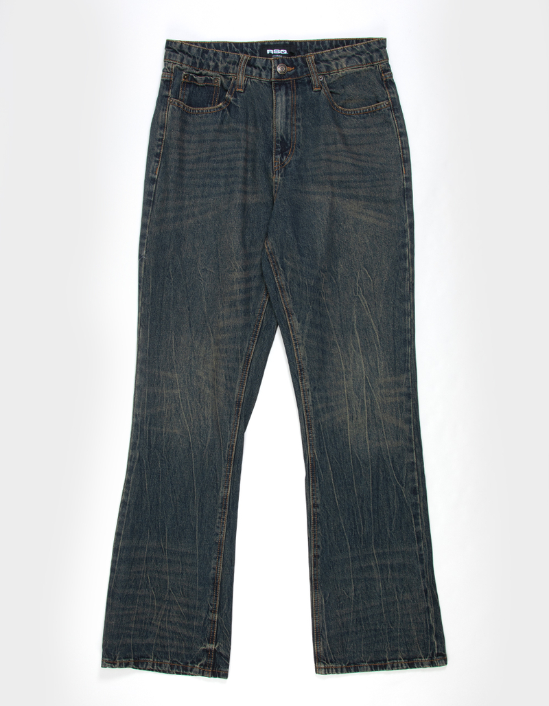 RSQ Mens Relaxed Bootcut Jeans image number 4
