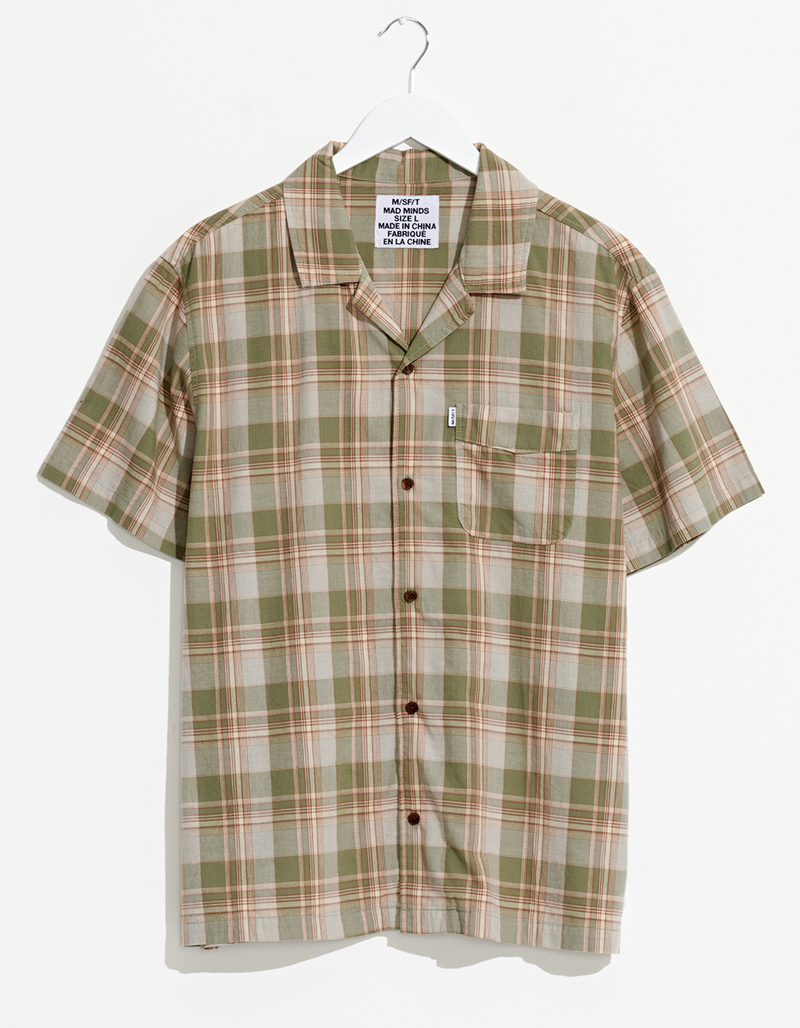 MISFIT SHAPES Final Zodiac Mens Button Up Shirt image number 1