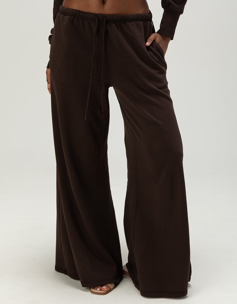 NECTAR CLOTHING Womens Wide Leg Sweatpants image number 1