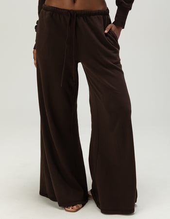 NECTAR CLOTHING Womens Wide Leg Sweatpants Alternative Image