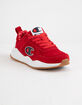 CHAMPION Life 93 Eighteen C Logo Scarlet Suede Boys Shoes image number 2