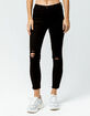 IVY & MAIN Zip Ankle Womens Ripped Skinny Jeans image number 4