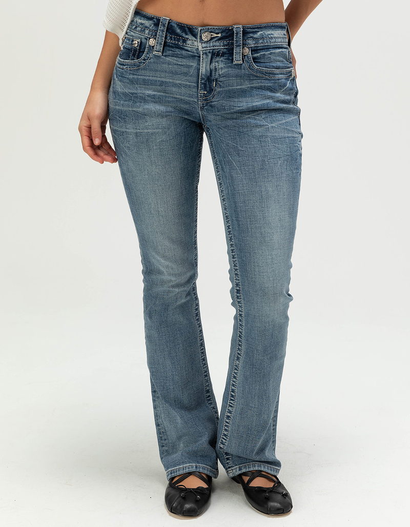 MISS ME Womens Mid Rise Bootcut Jeans image number 4