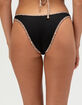 DAMSEL Texture High Leg Bikini Bottoms image number 4