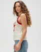 WRANGLER Vintage Womens Ringer Tank Top image number 3