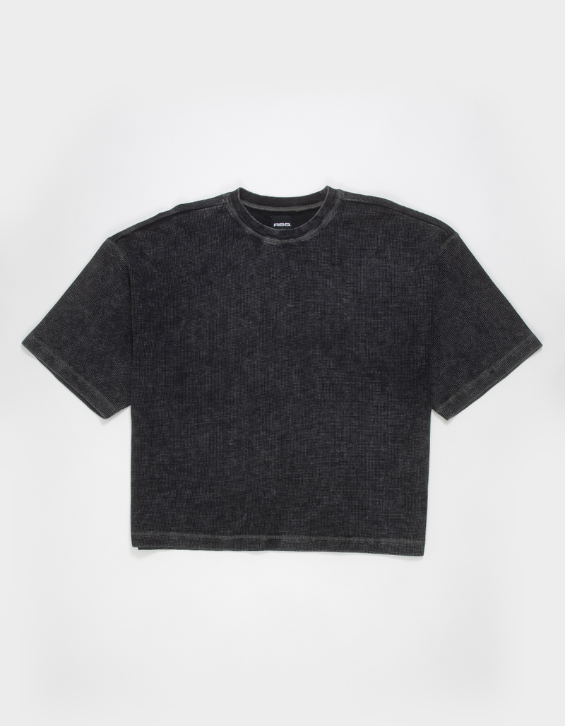 RSQ Mens Textured Baggy Crop Tee image number 2