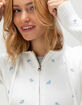 RSQ Womens Embroidered Zip-Up Sweater image number 4