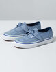 VANS Lace Chambray Authentic Knotted True Blue Girls Shoes image number 2