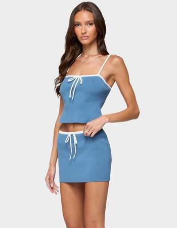 EDIKTED Pheobe Contrast Knit Tank Top Alternative Image