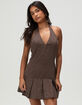 RSQ Womens Plaid Halter Dress image number 1