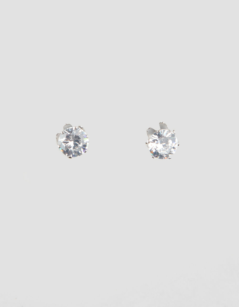 FULL TILT Sterling Silver Rhinestone Stud Earrings image number 0