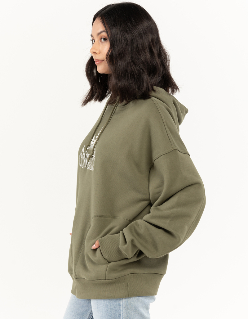 CONVERSE Womens Loose Fit Graphic Hoodie image number 1