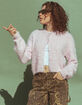 RSQ Womens Cable Fuzzy Cardigan image number 1