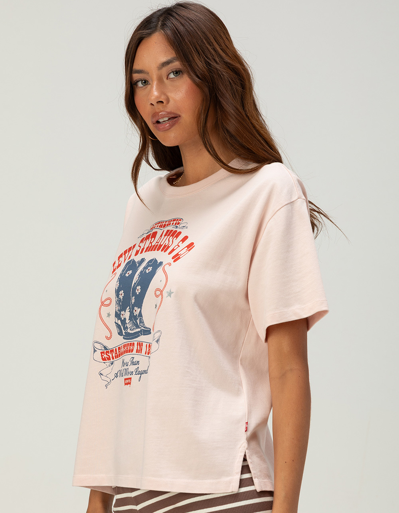LEVI'S Premium Poster Daisy Boots Womens Relaxed Vintage Tee image number 2