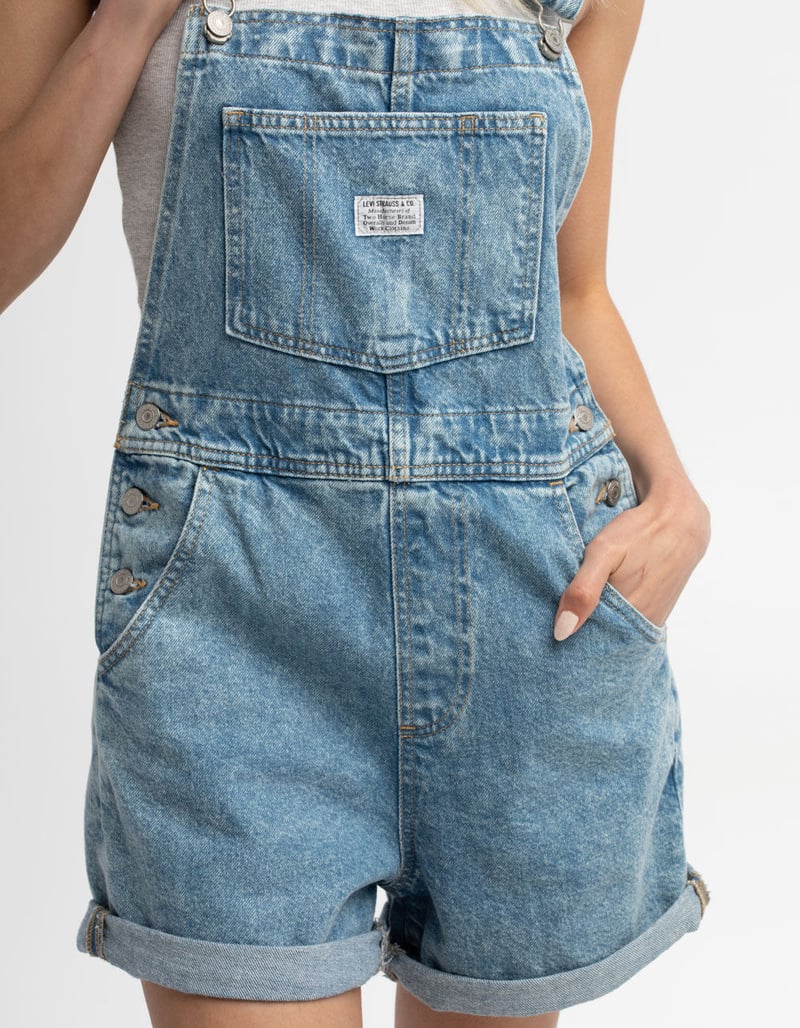 LEVI'S Womens Vintage Denim Shortalls  image number 1