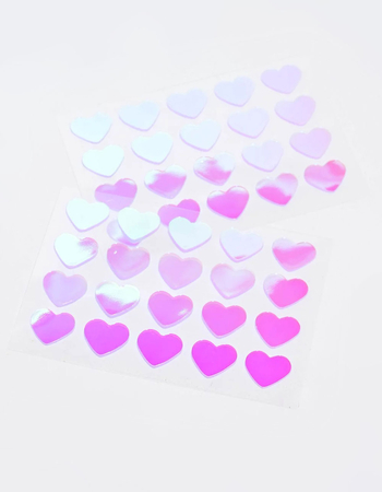 SUGARLUV Hydrocolloid + Tea Tree Oil Holographic Heart Acne Patches Alternative Image