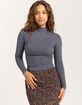 TILLYS Mock Neck Womens Long Sleeve Tee image number 1