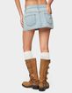 EDIKTED Petite Chiara Denim Micro Skirt image number 3