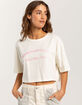 RVCA Call RVCA Half Relaxed Womens Crop Tee image number 1